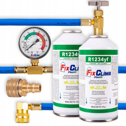 Picture of Car Air Conditioning Kit 2x R1234YF Gas + Adapter