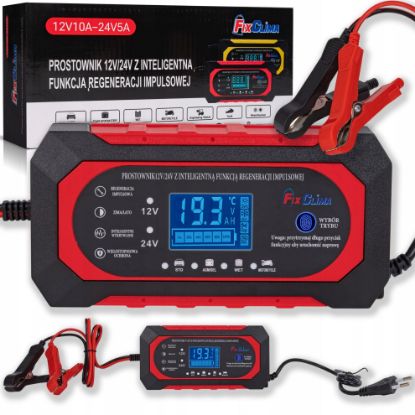 Billede af Automatic rectifier intelligent battery charger LCD 12V 24V
